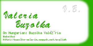 valeria buzolka business card